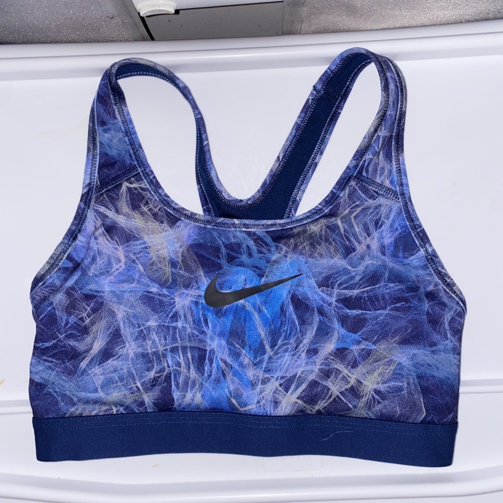 BLUE NIKE SPORTS BRA